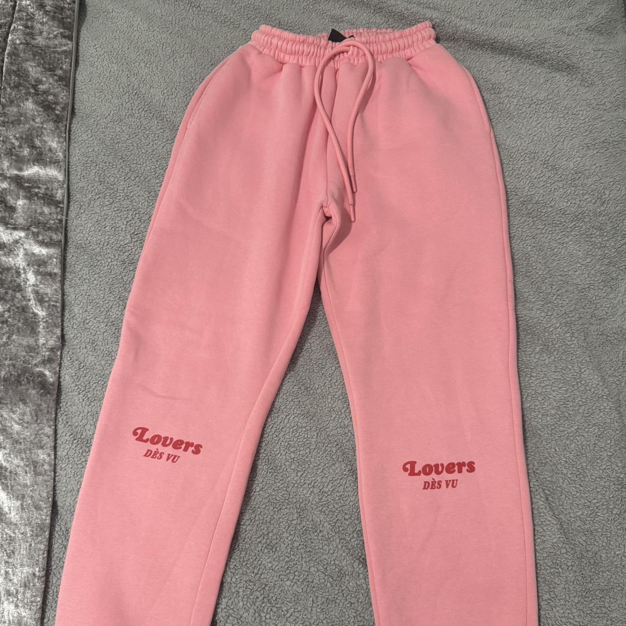 Love Pink Joggers Size Unknown but probably xs - - Depop