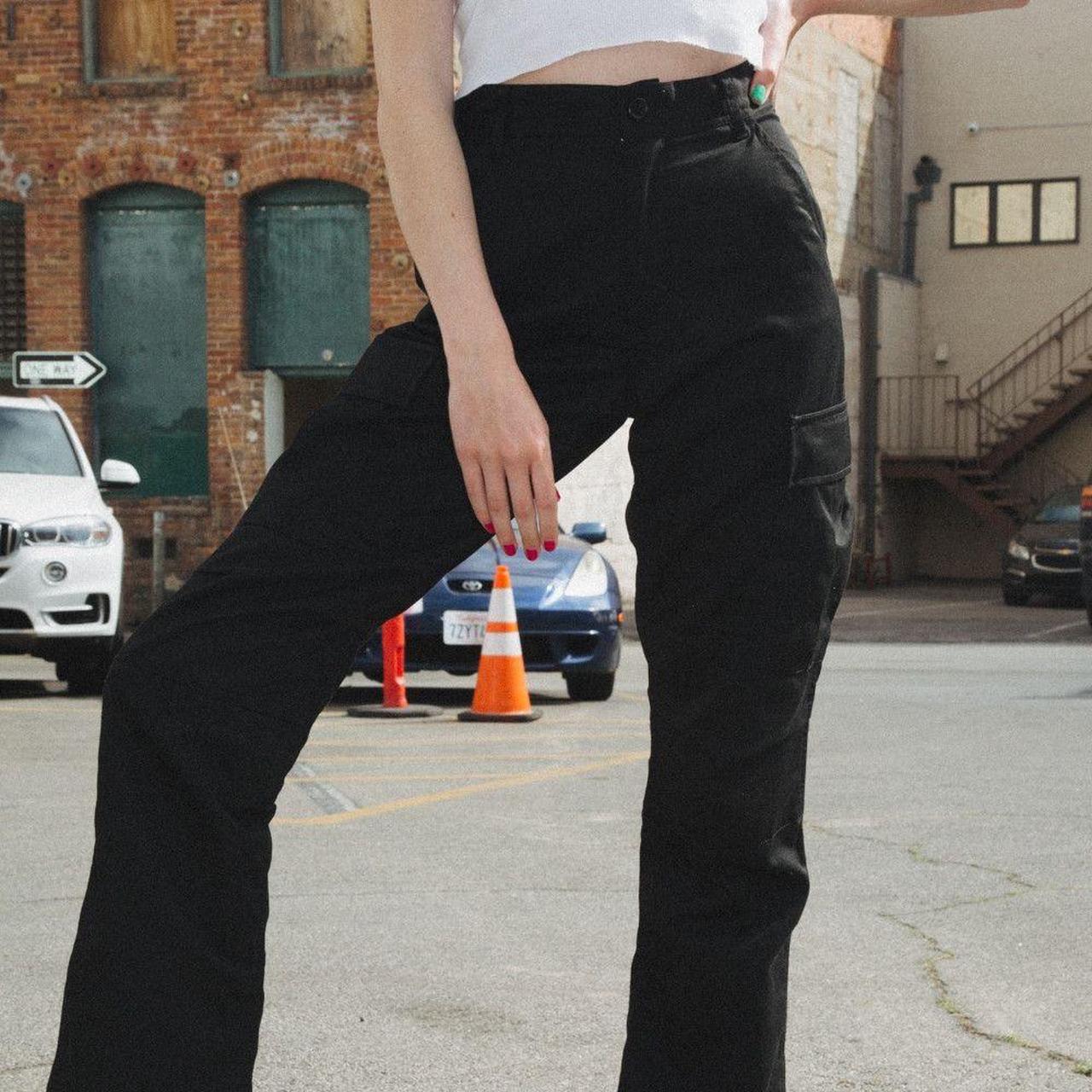 RARE BAGGY CARGO PANTS ADJUSTABLE brandy Melville... Depop