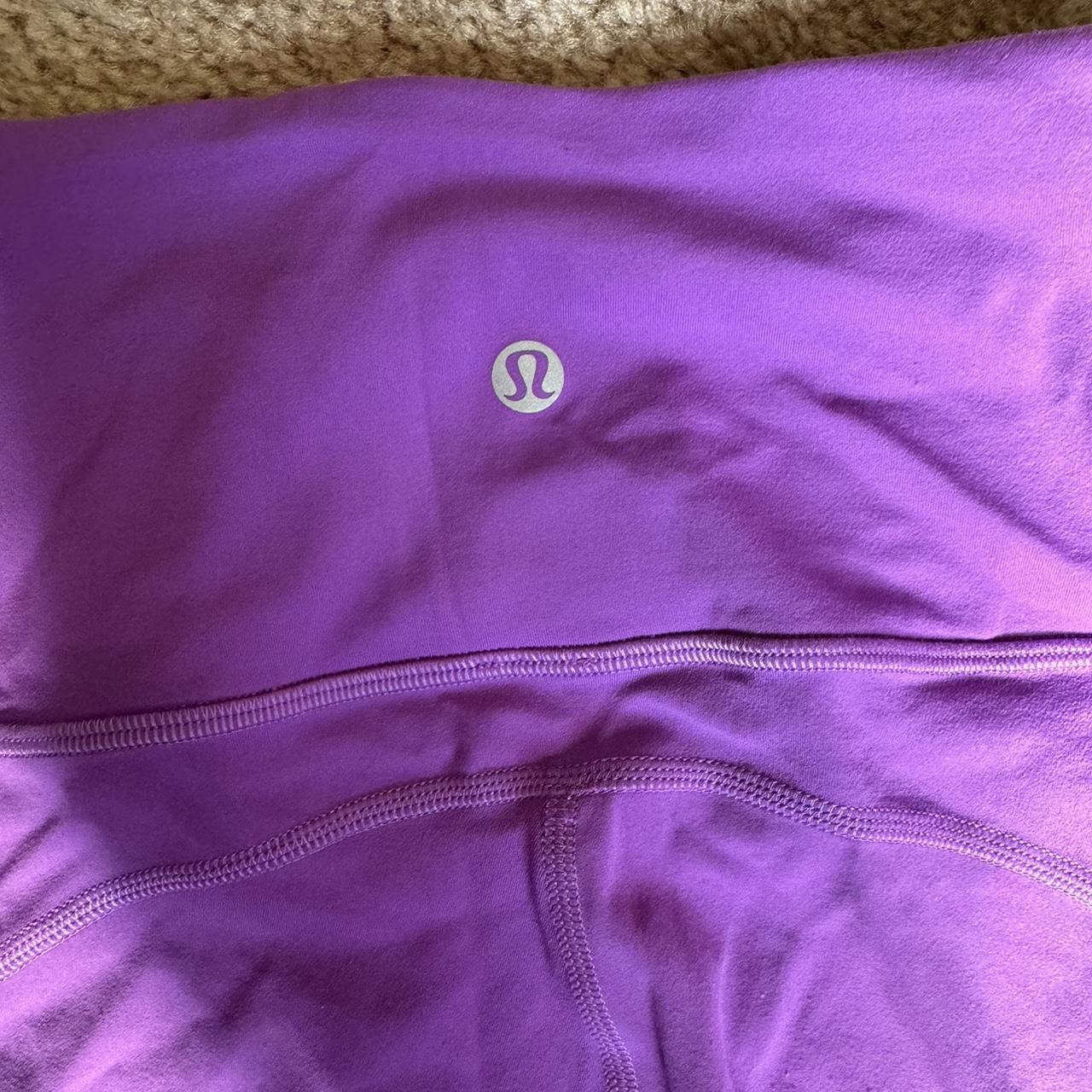 Lululemon size 2 purple flare leggings. I'm not - Depop