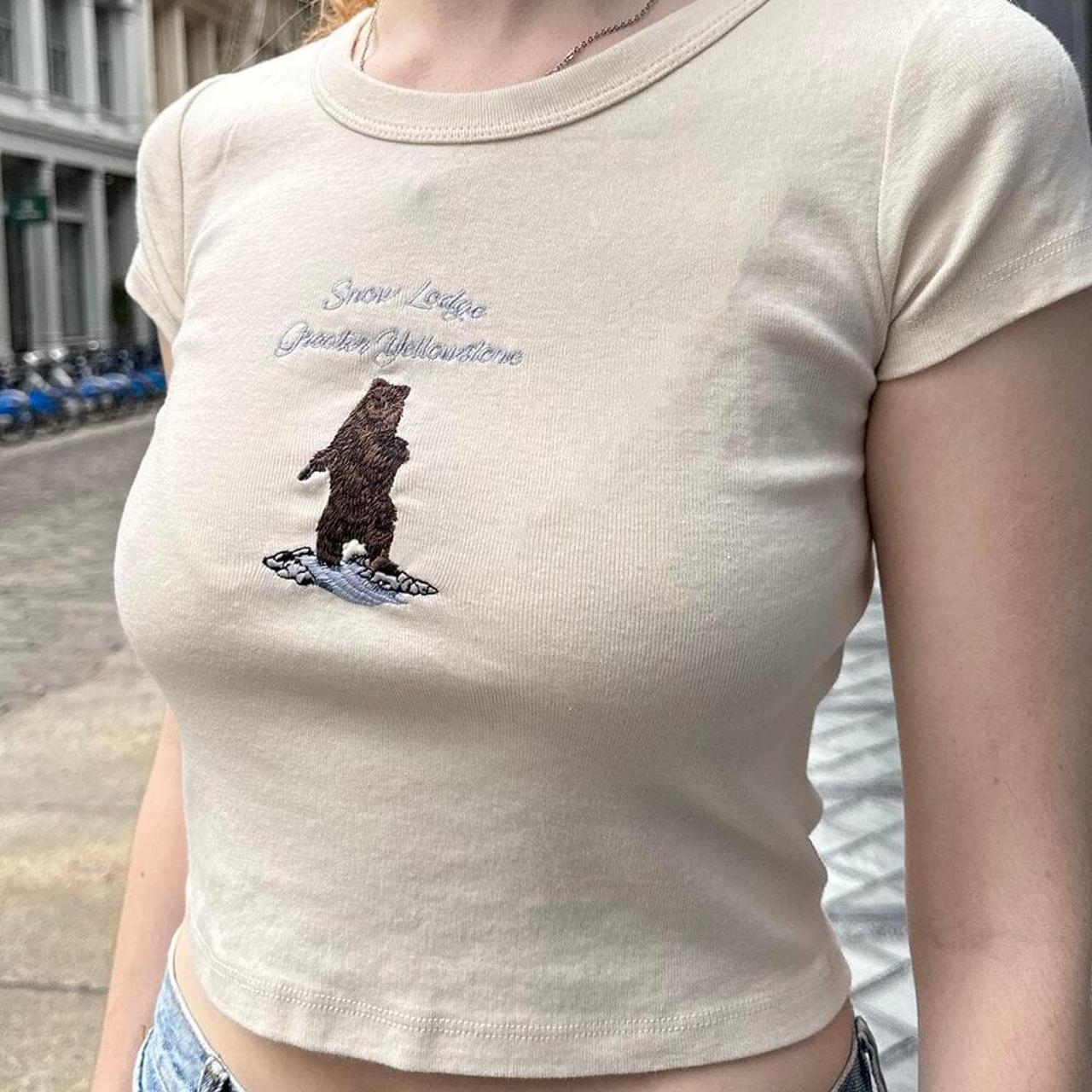 brandy melville ashlyn snow lodge yellowstone bear... Depop