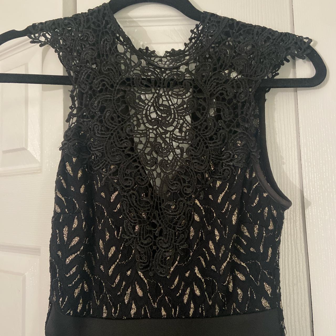 Windsor Gold and Black Dress | Depop