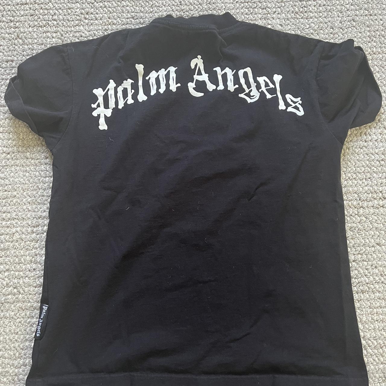 Palm Angels Women's Black T-shirt | Depop