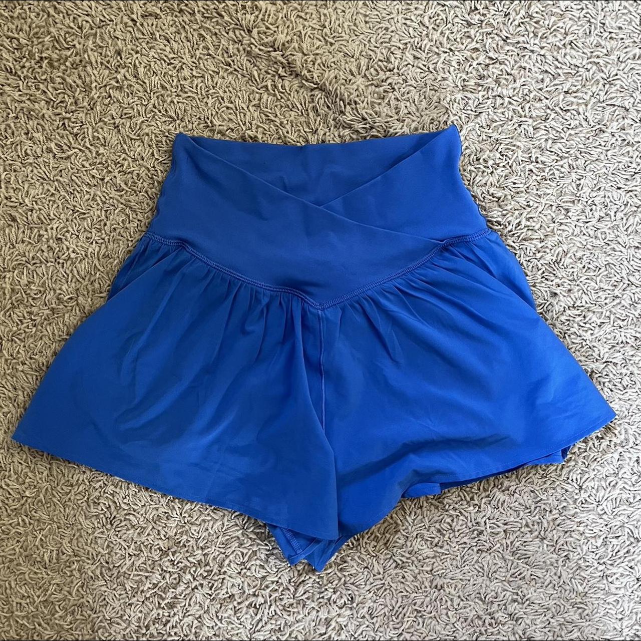 Aerie Women's Blue Shorts Depop