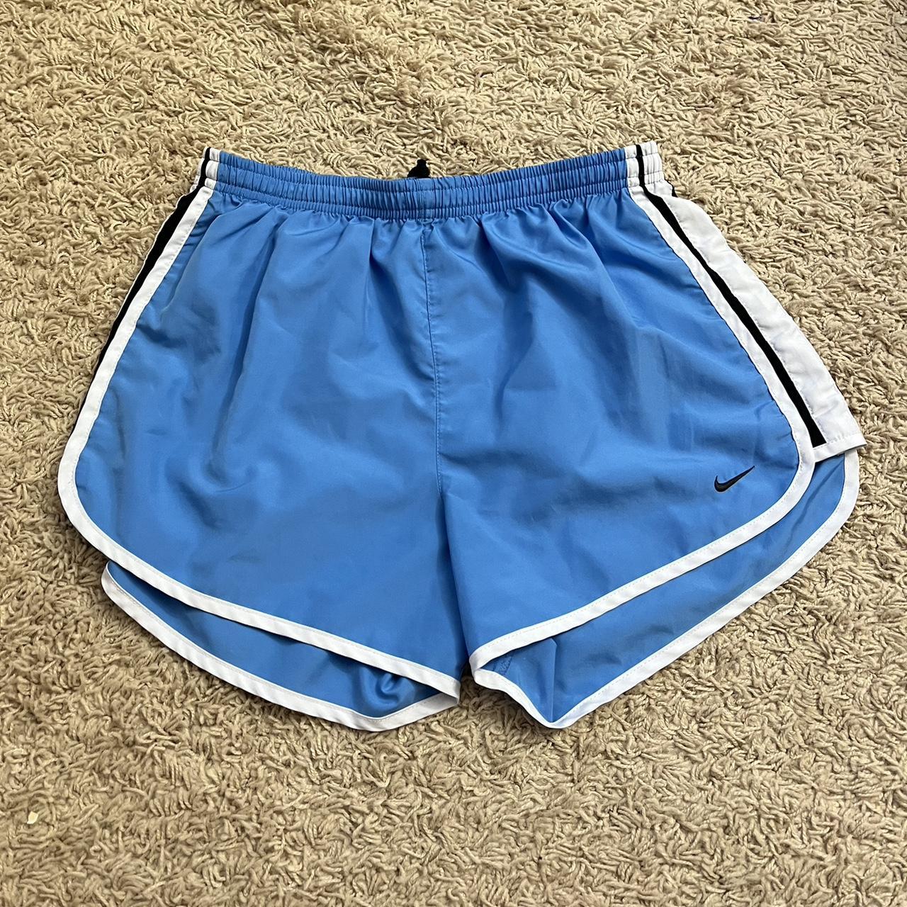 Nike Women's Blue and White Shorts