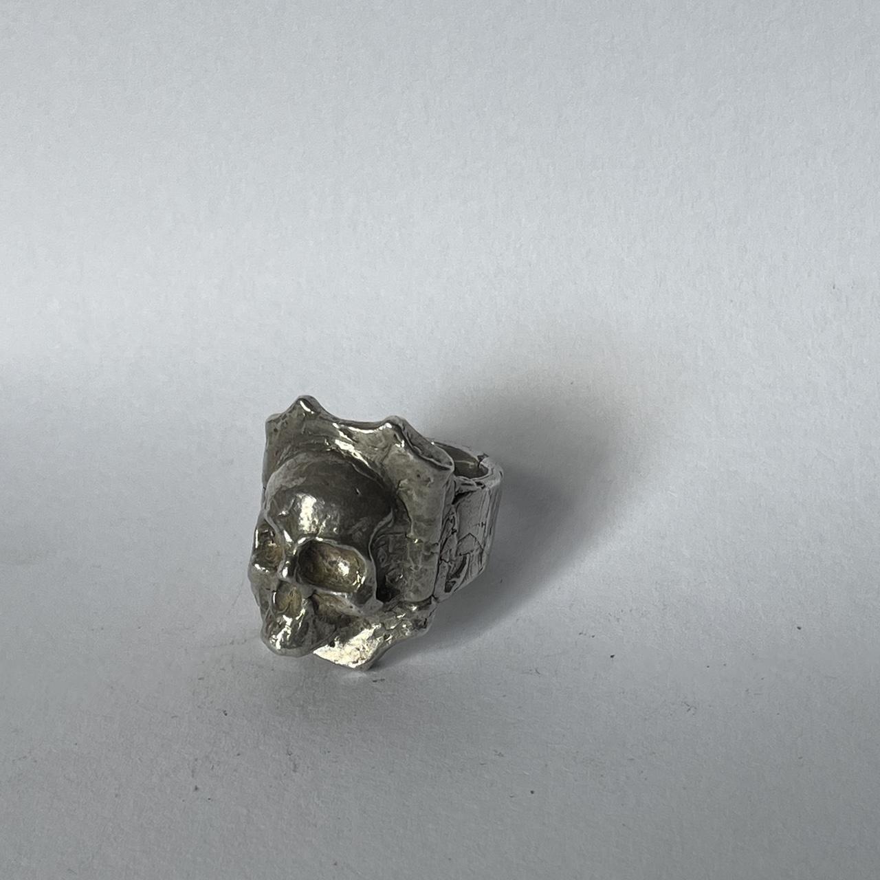 “Reaper” hand made sterling silver half face