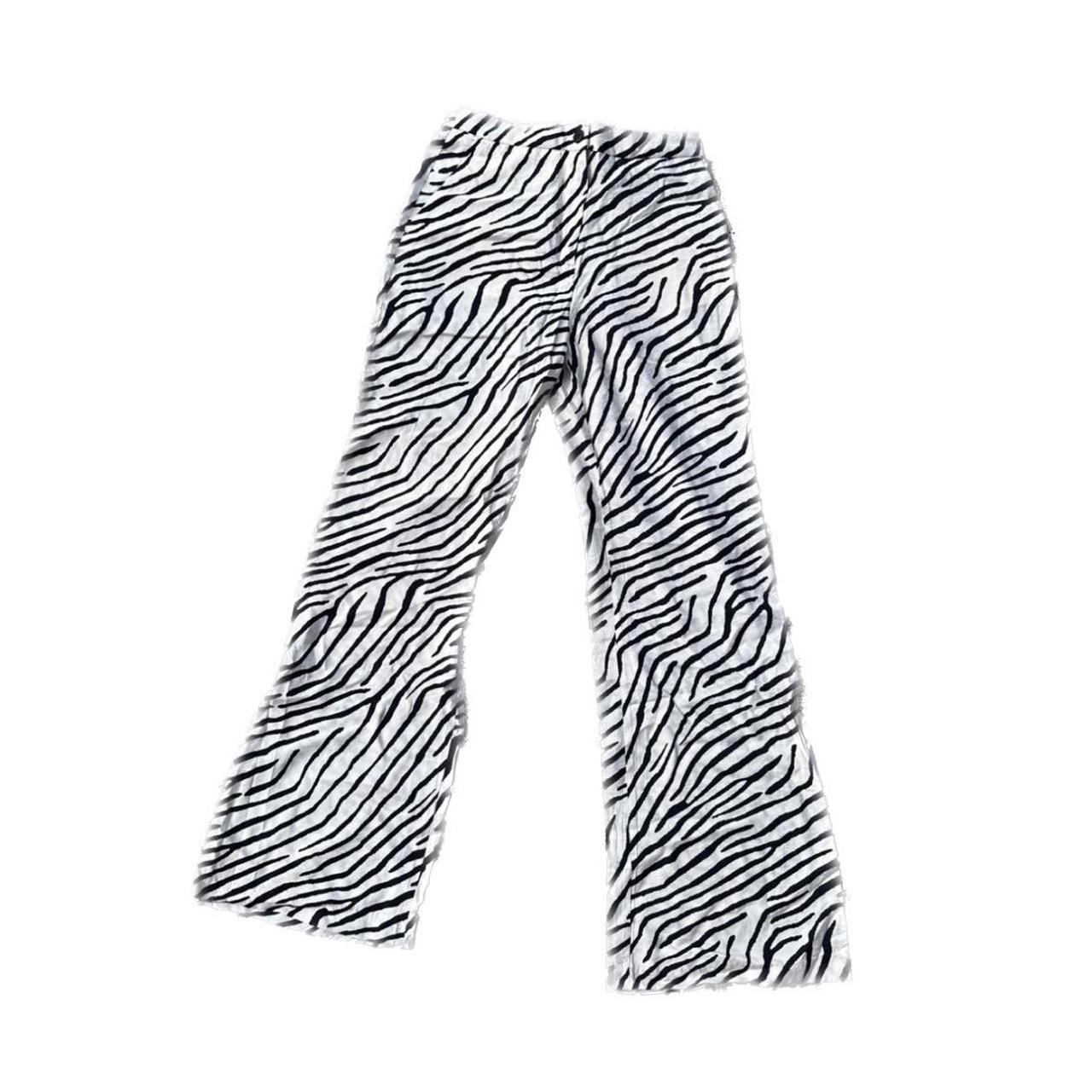 Zebra hotsell trousers h&m