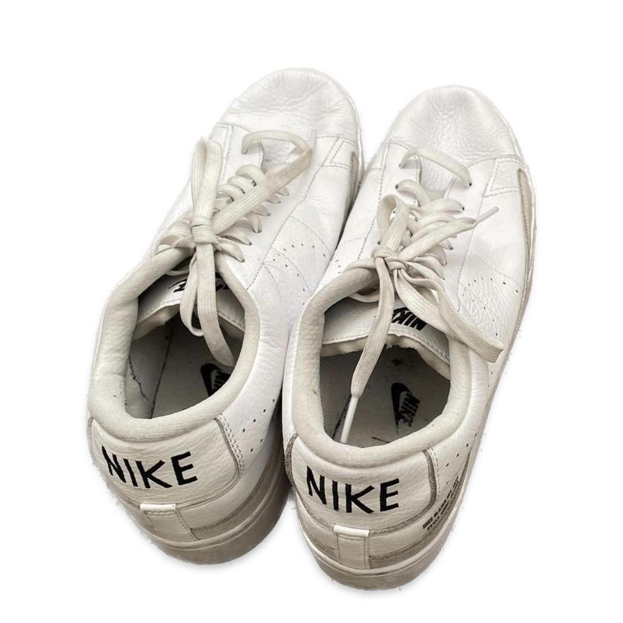 mens white leather nike trainers