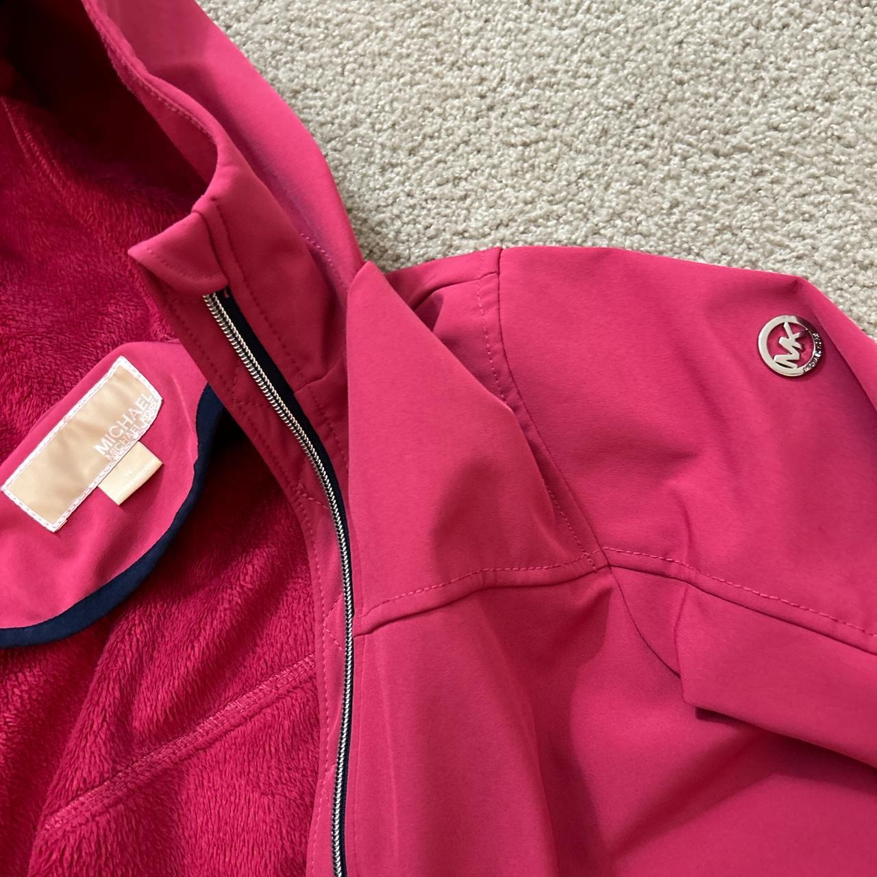 Michael kors sale pink rain jacket