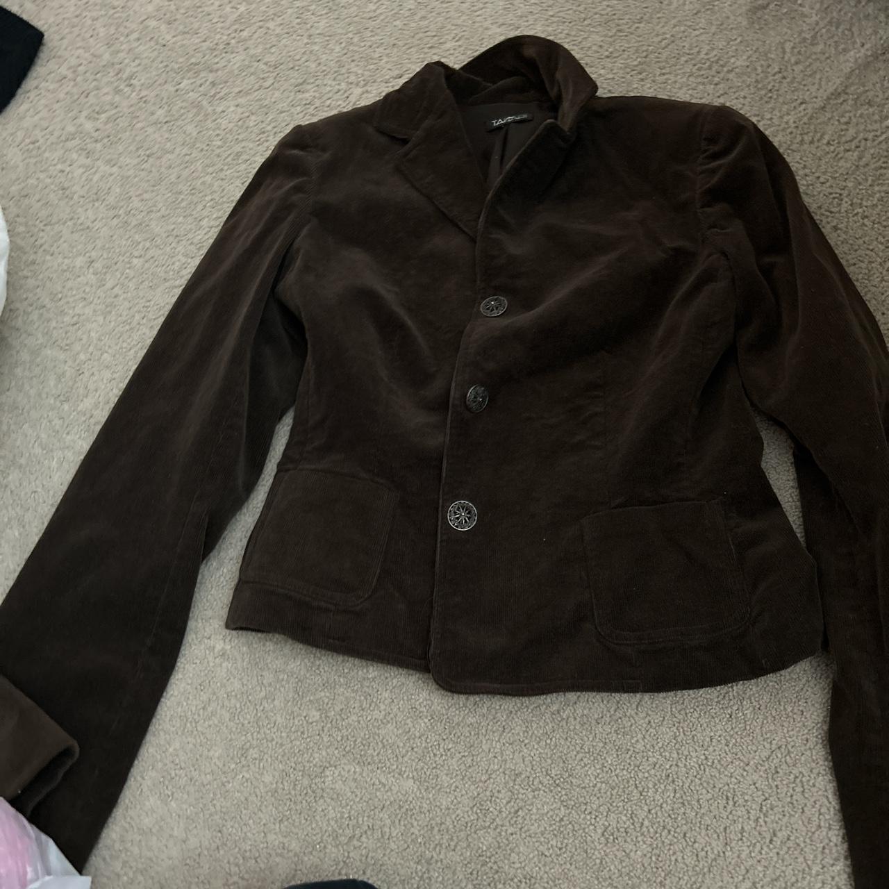 Elie Tahari Women's Brown Jacket | Depop