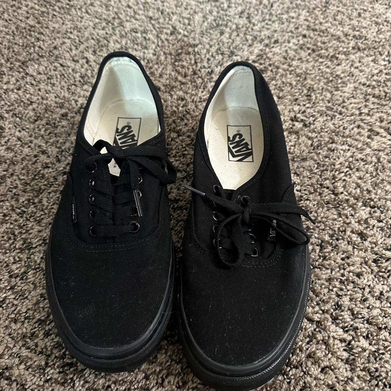 All black vans size 9 - Depop