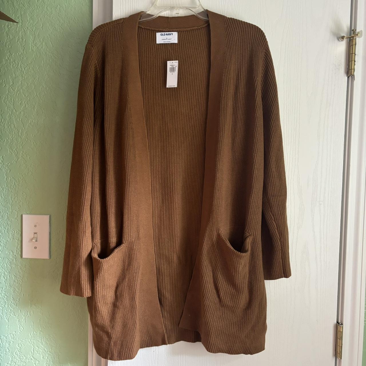 Brown Old Navy Long Cardigan Sweaters Brand New Brown Old Navy