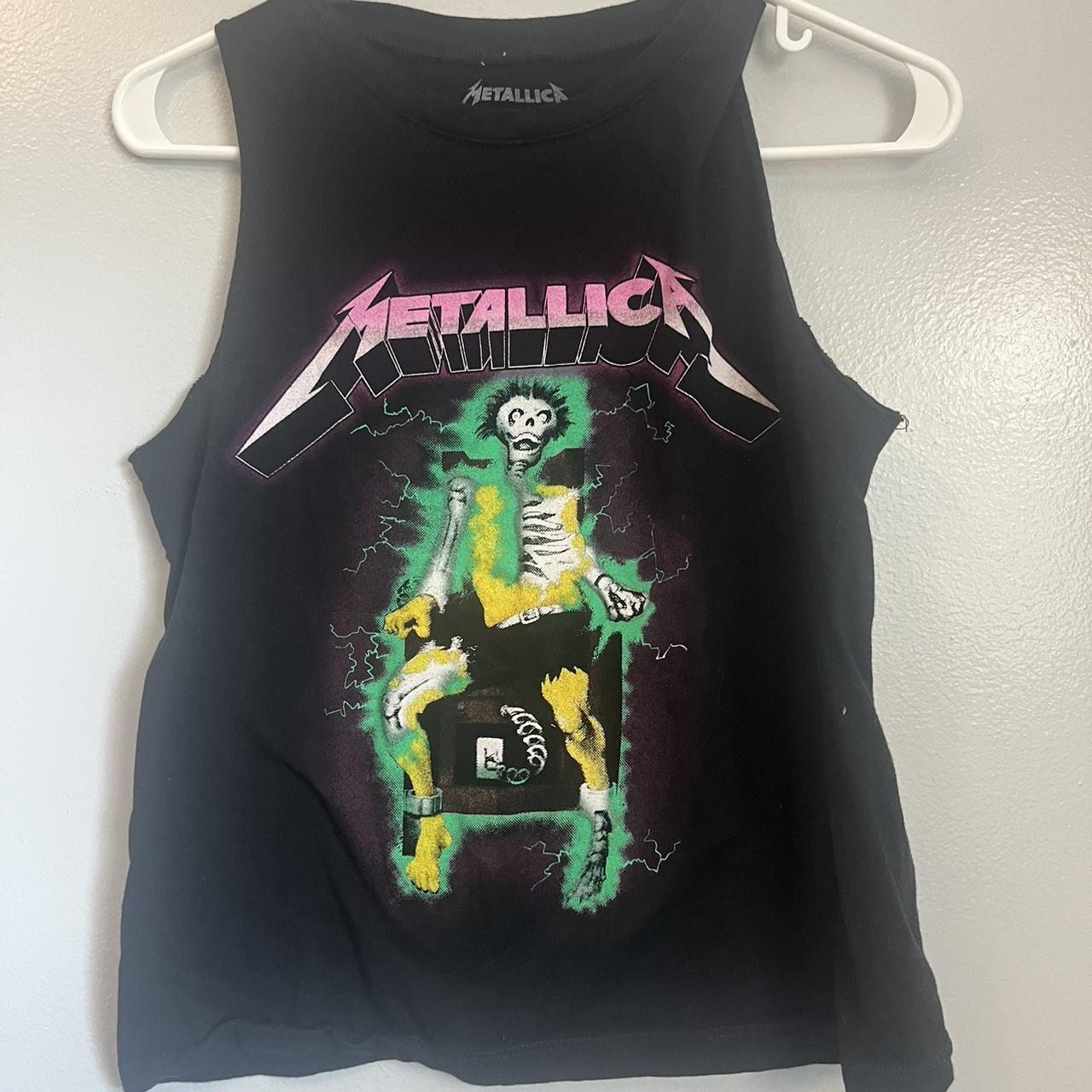 metallica electric chair tank ★dm for any... - Depop