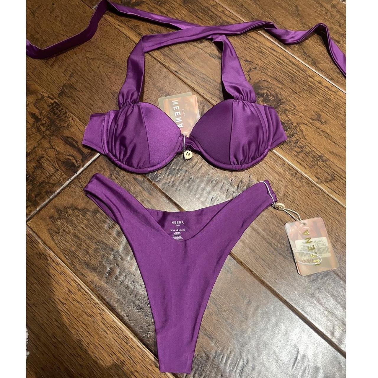 Neena Swim Women S Purple Bikinis And Tankini Sets Depop