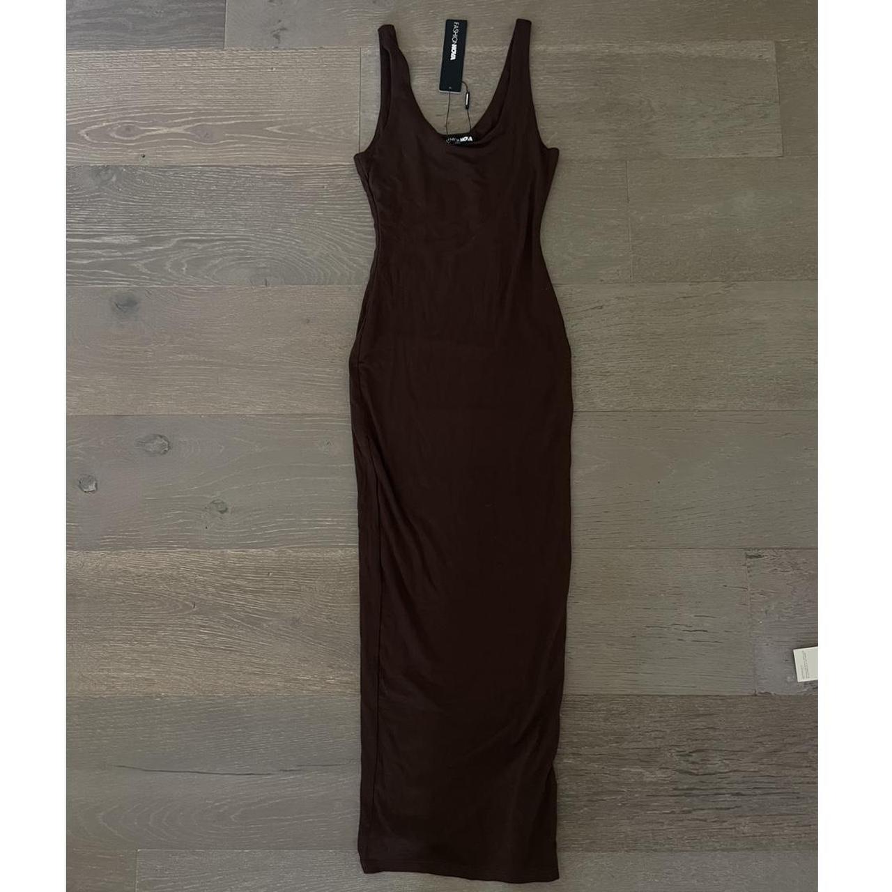 Brown Fashion Nova Dress. Size Extra Small. Retails... - Depop