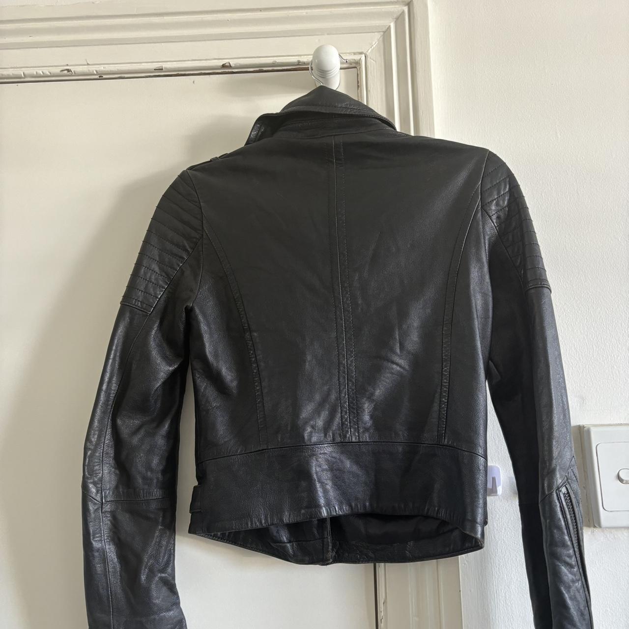 Marcs pure leather jacket Size 6 Great condition - Depop