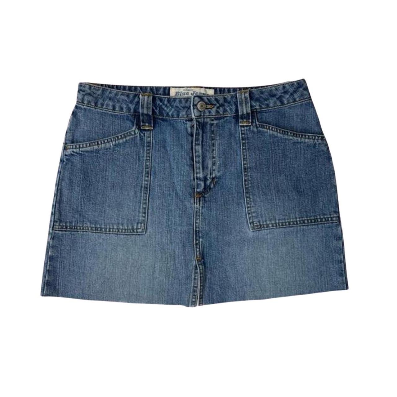 y2k denim mini skirt Era early 2000s Condition... Depop