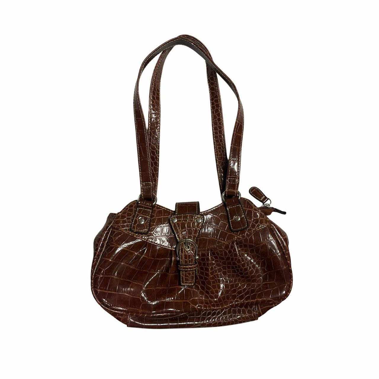 Vintage Design Dark Brown Women's Shoulder Bag