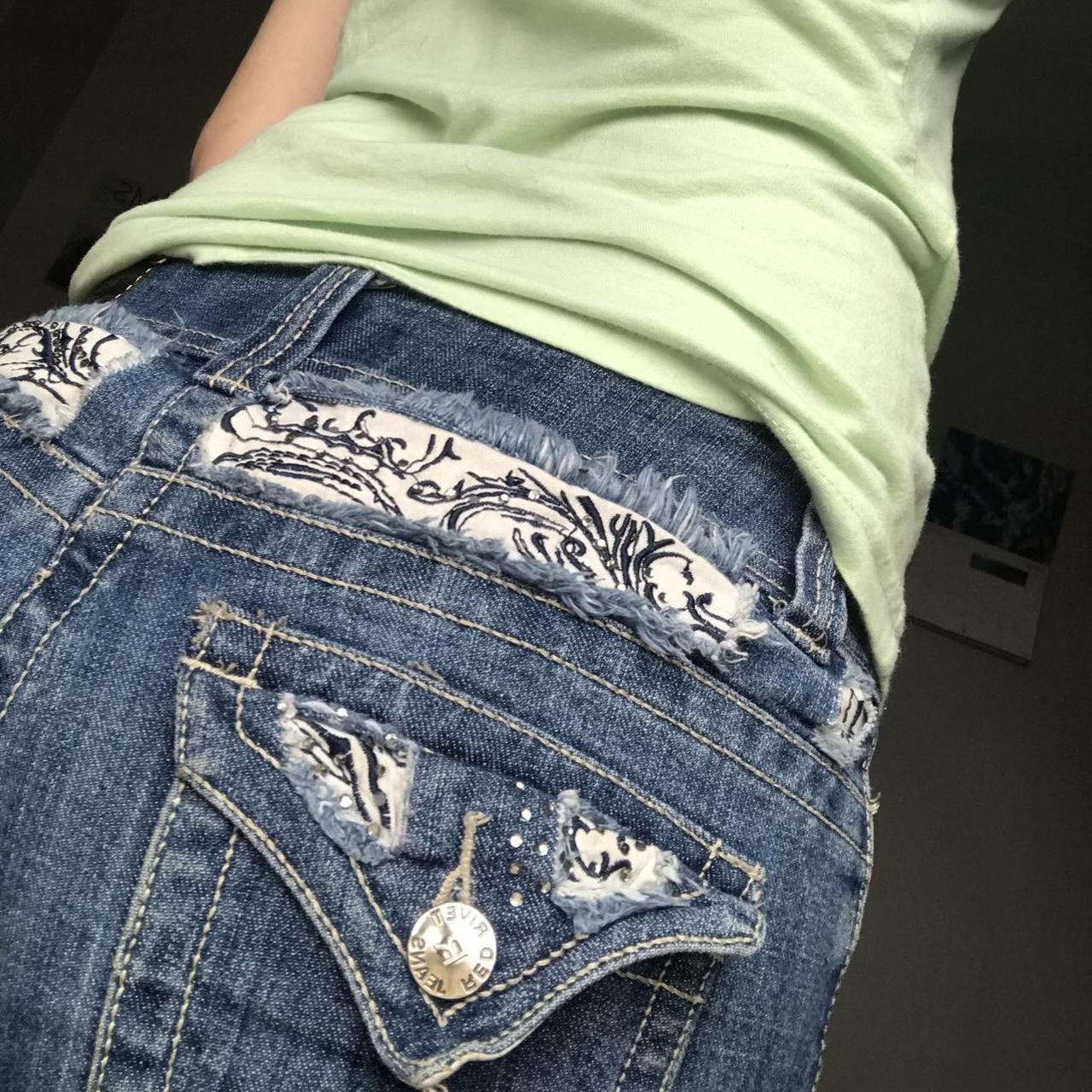 perfect y2k flared jeans 🪽 tramp stamp deisgn and...