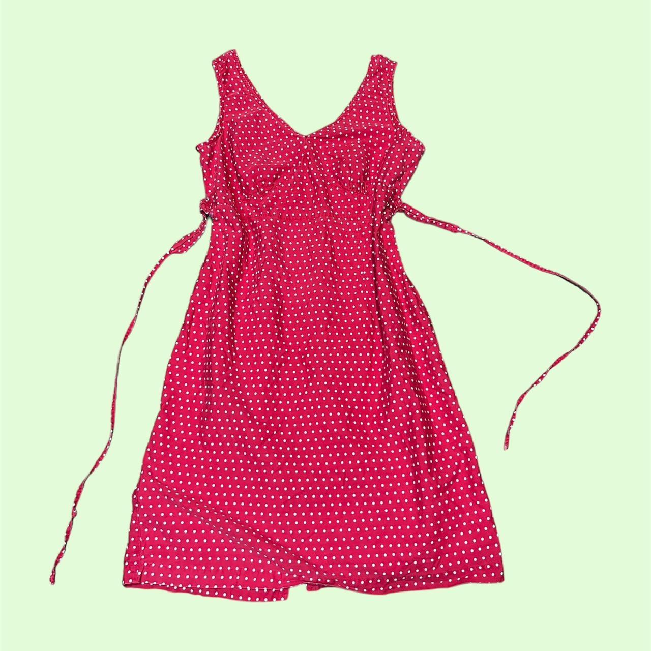 Red Polka Dot Babydoll Dress shops