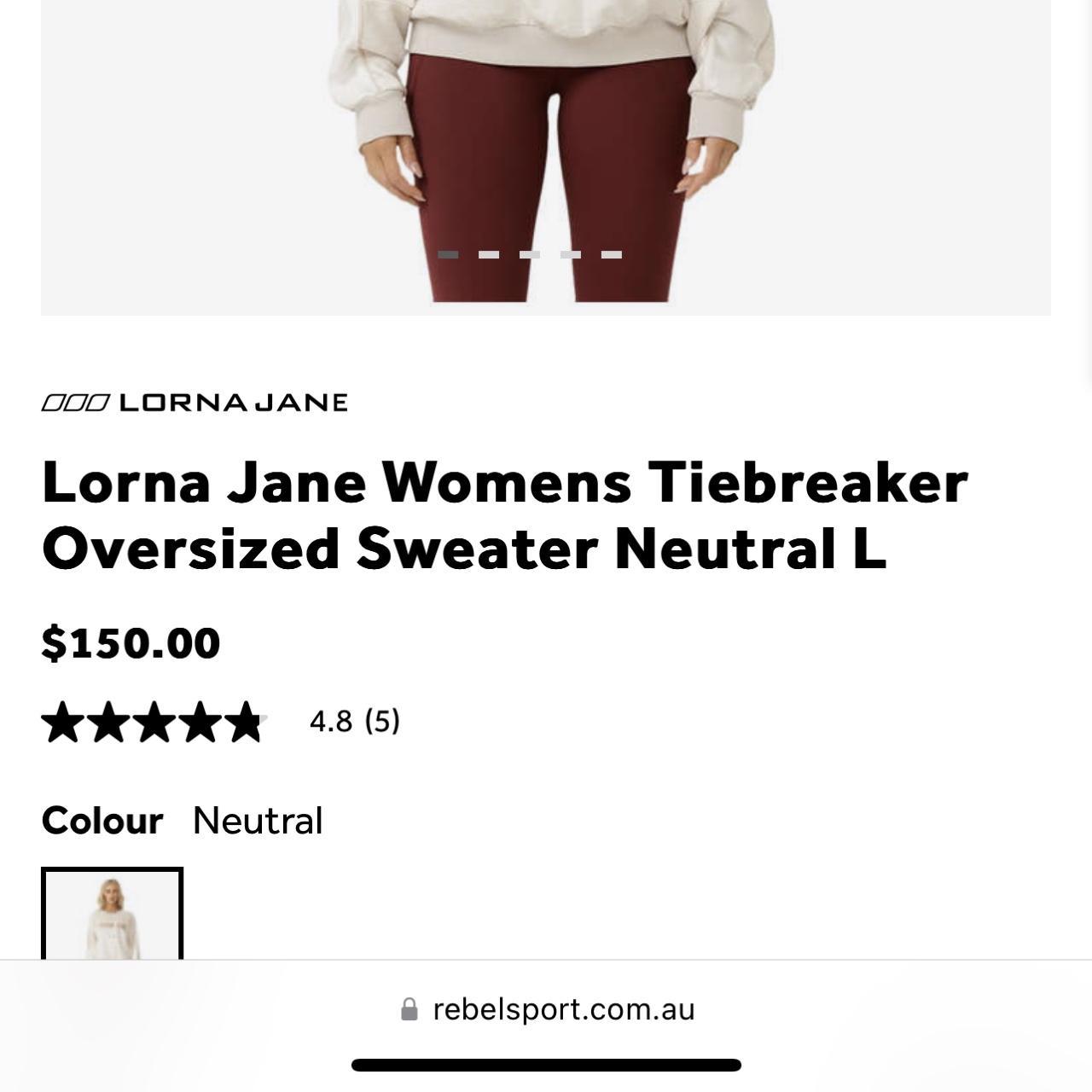 lorna jane tiebreaker oversized sweater brand new... Depop