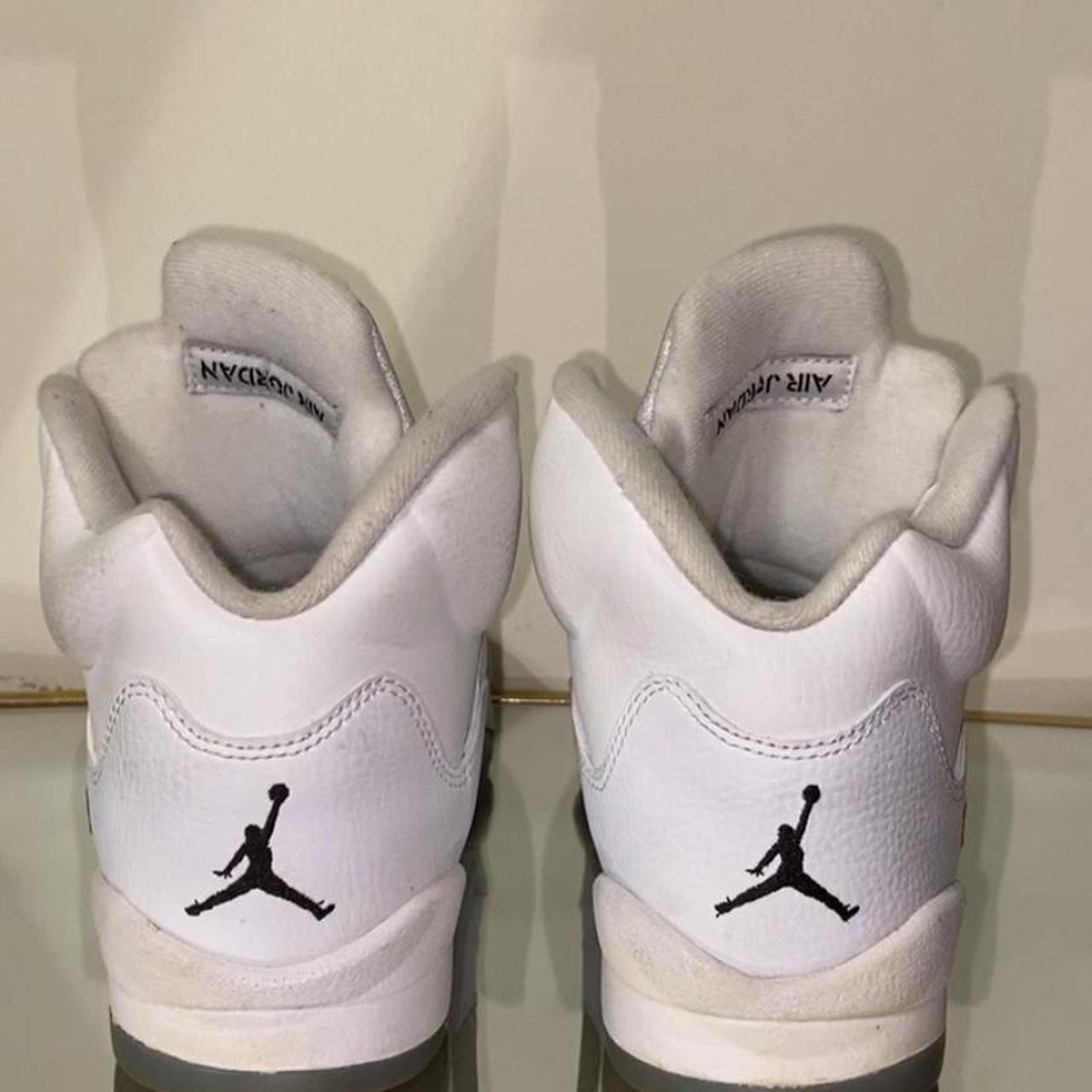 Jordan 5 All white sneaker in good condition. They... - Depop