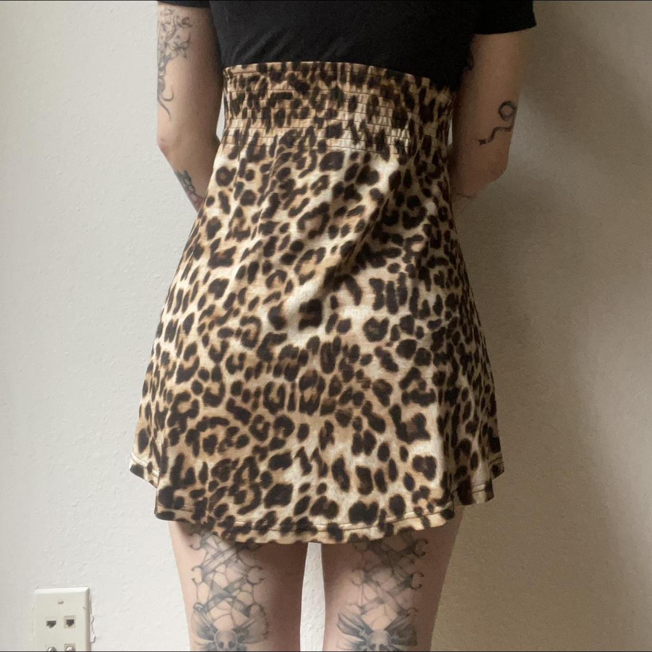 Leopard Print Mini Dress Depop