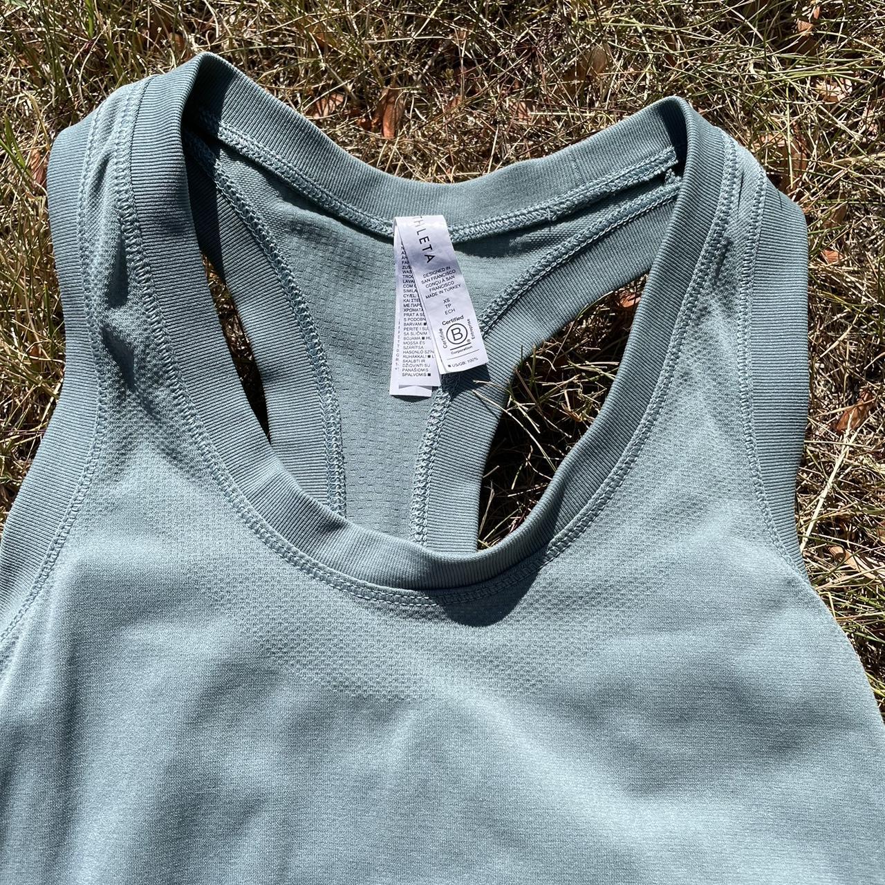 Athleta Women's Black and Grey Vest Depop