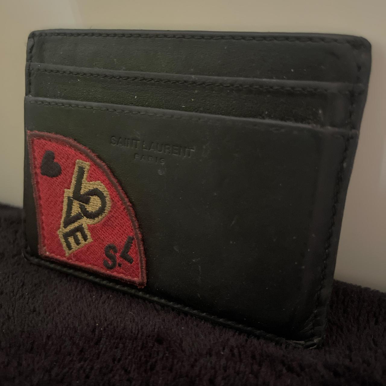 YSL LOVE PATCH CARD HOLDER≈, This Saint Laurent