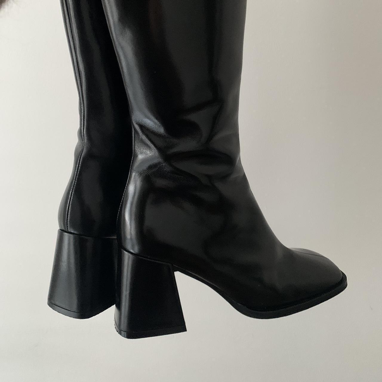 Jonak knee high leather boots. Selling these... - Depop