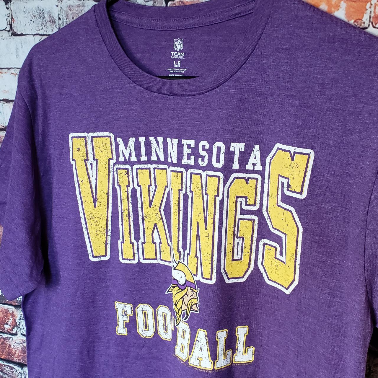 Minnesota Viking NFL team apparel shirt. Purple - Depop