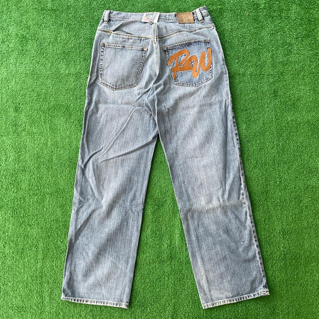 Baggy Rocawear jeans Back pocket embroidery... - Depop