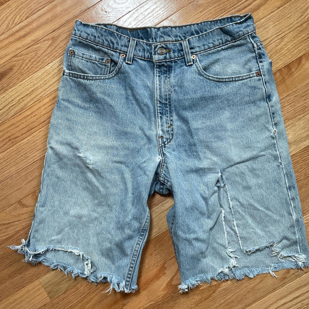 Levi s 550 distressed jorts could be fun for a. Depop