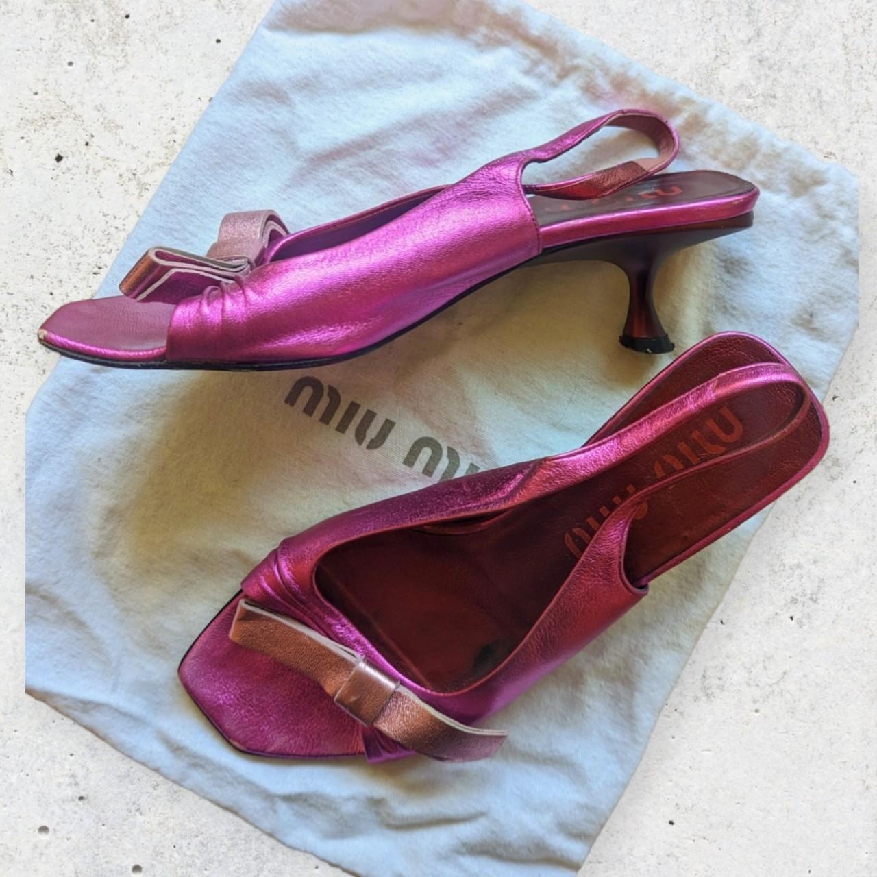 S…タグ付き未使用品Vintage Archive miu miu Leather Shoes