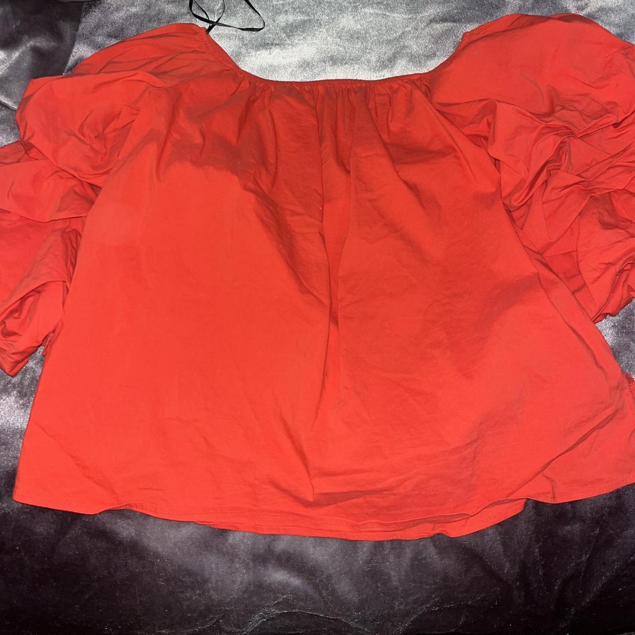 Zara Women's Red Top | Depop