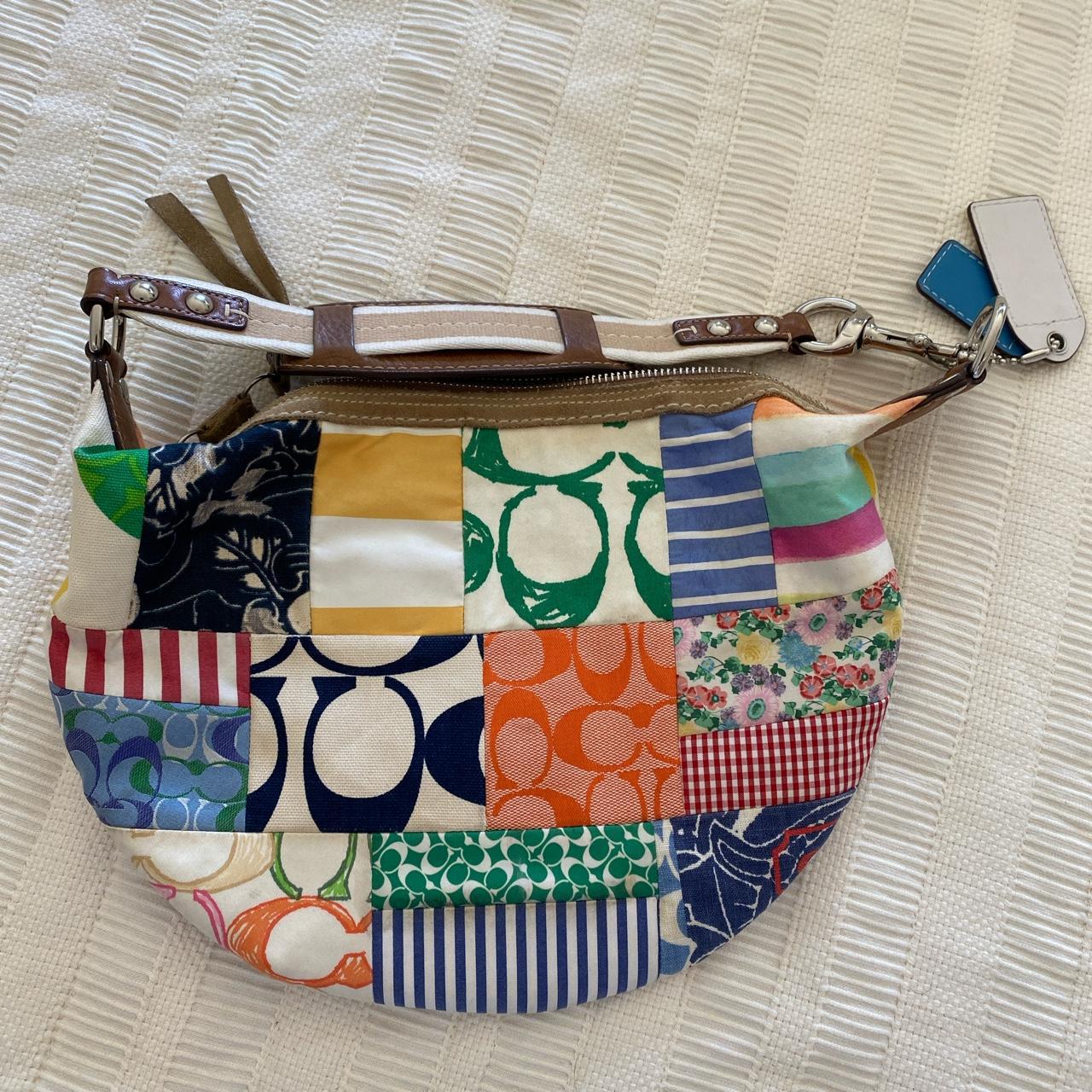 SOLD AT BIN🕺 ~rare coach patchwork purse with matching wristlet~ ps: some  signs of wear due to age pls see pics! STARTING BID: $50 BIN… | Instagram