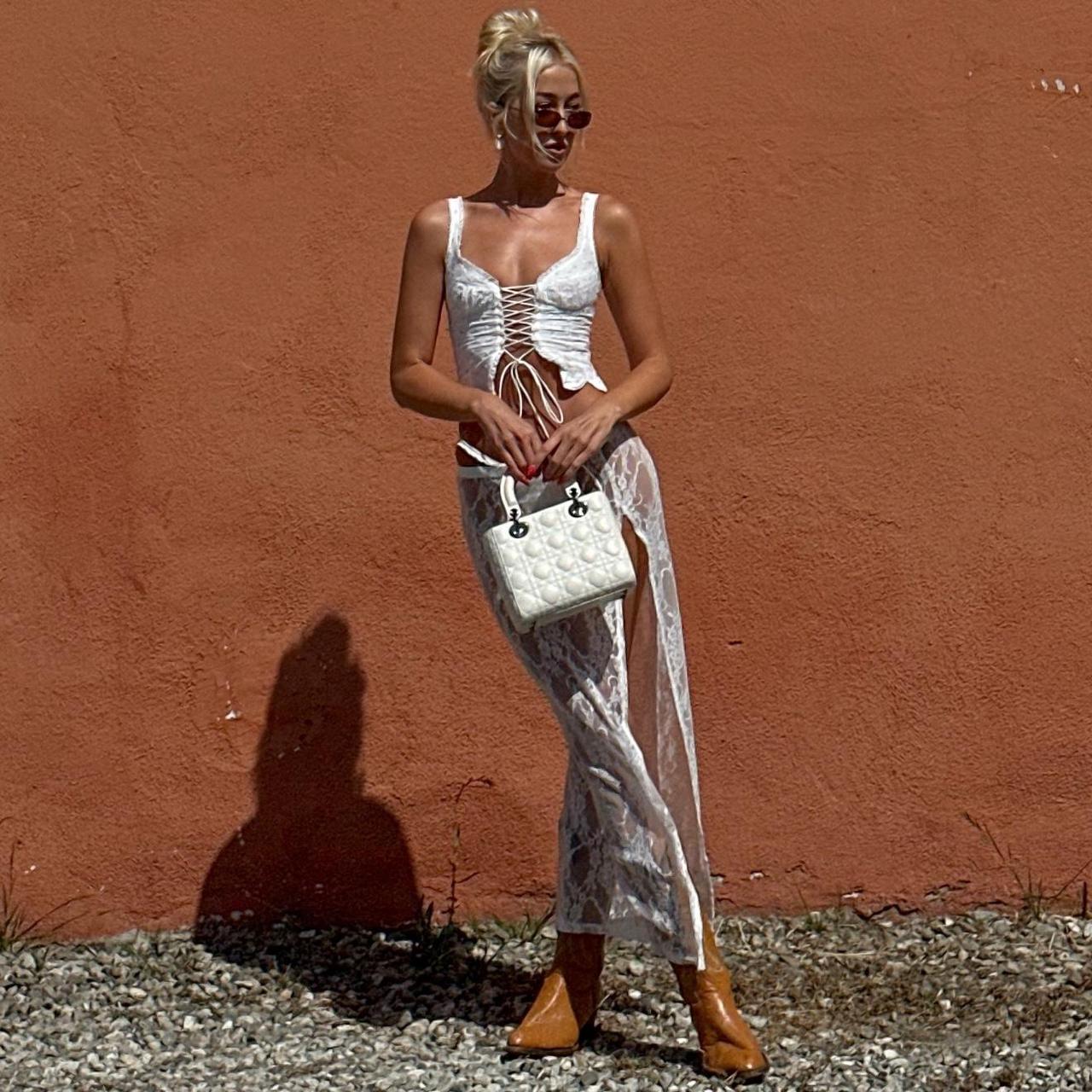 Edikted Women's Skirt - White - S – Edikted white… - image 4