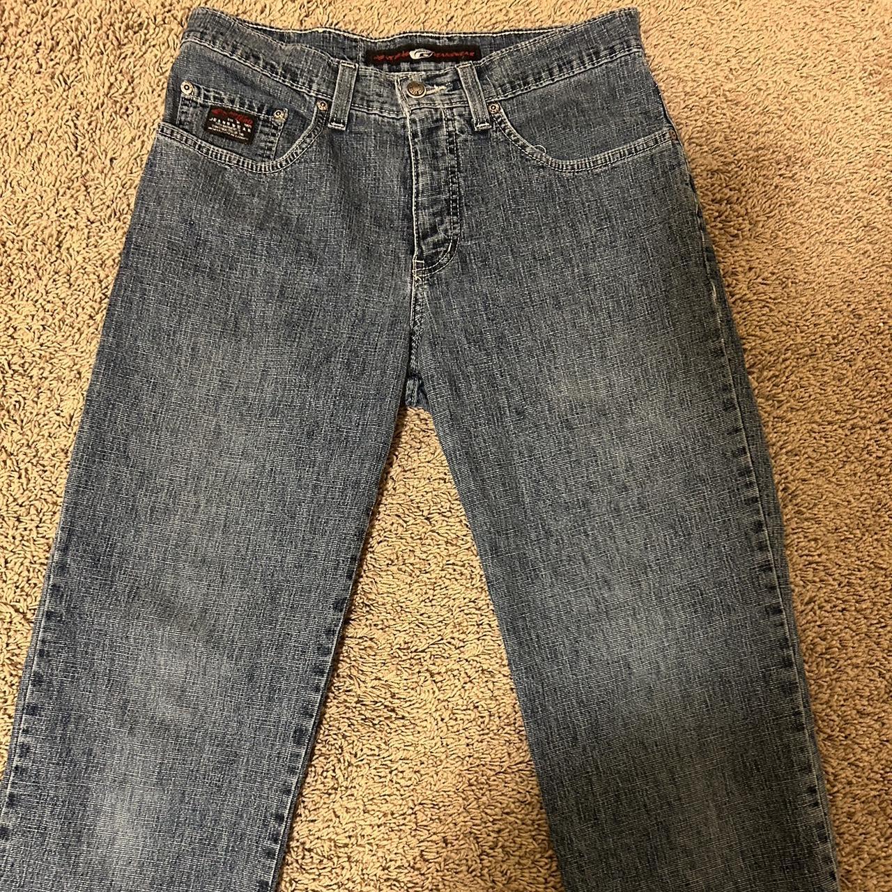 vintage y2k straight leg jeans got these from a... - Depop