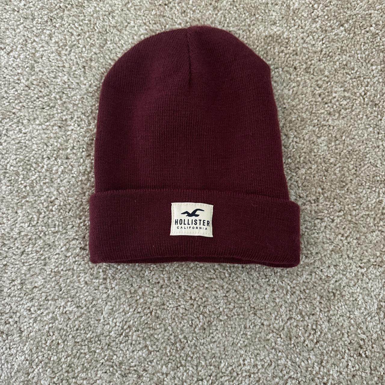 Maroon Hollister beanie - Depop