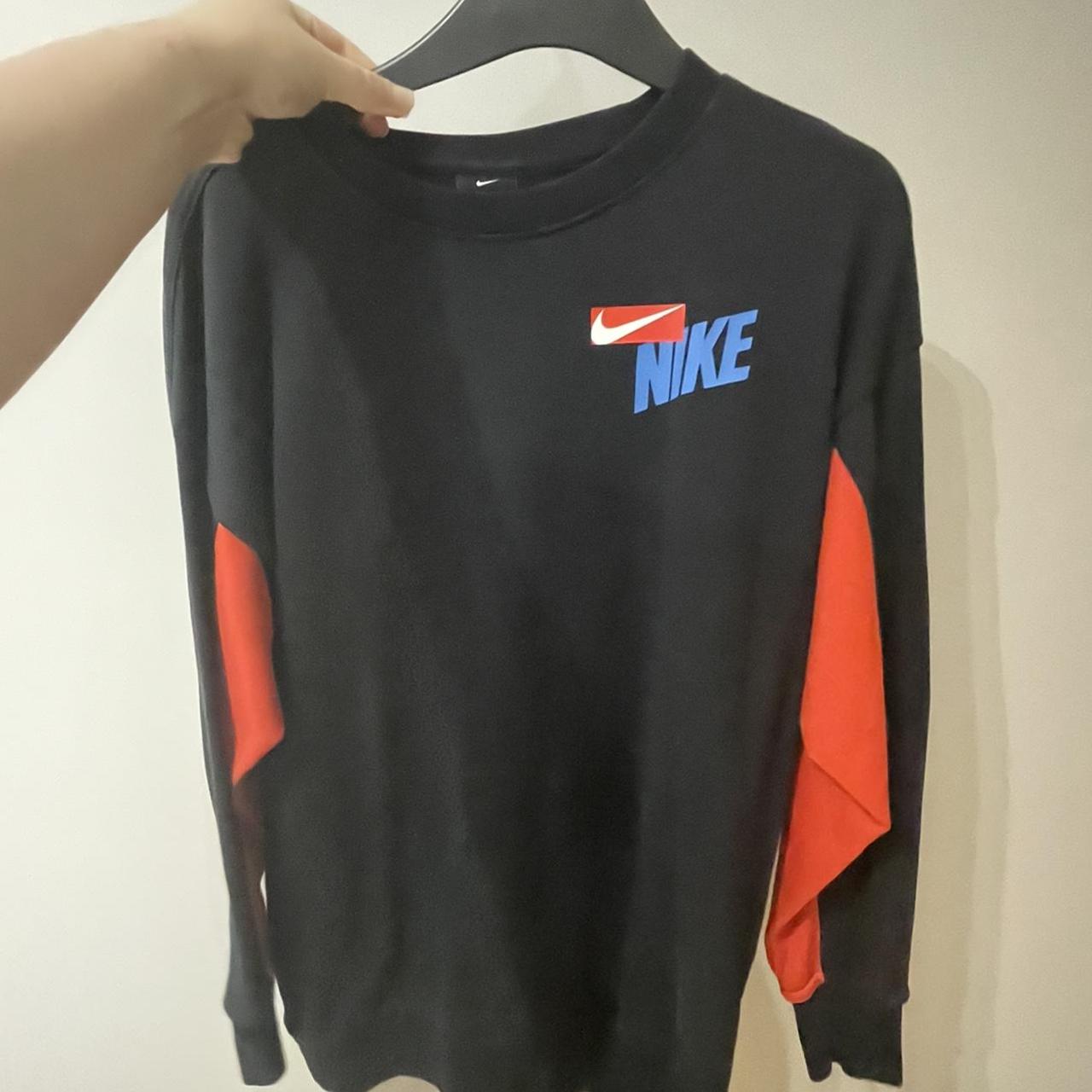 oversized black nike sweatshirt