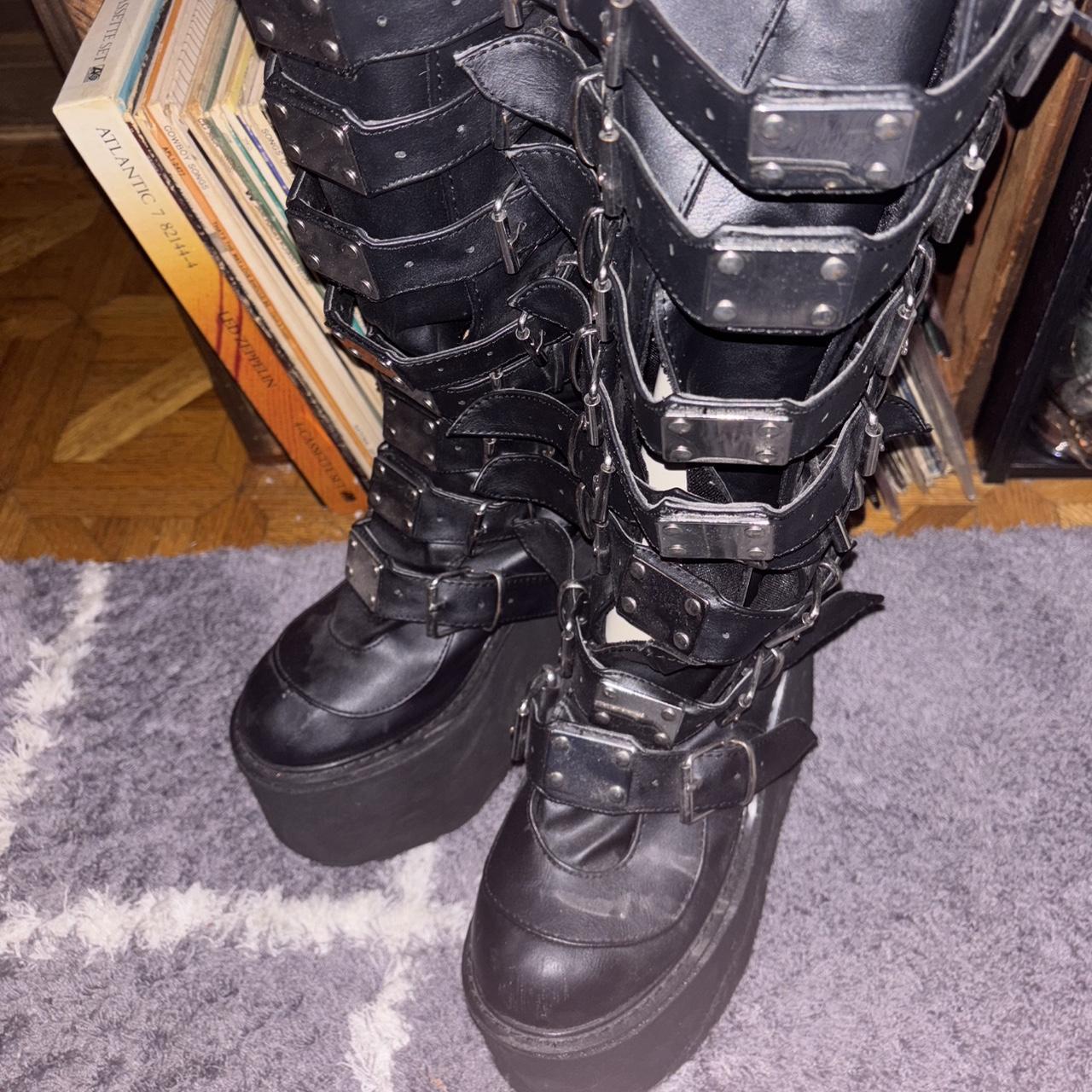 Demonia Women's Knee high Boots - Black - US 10 –… - image 2