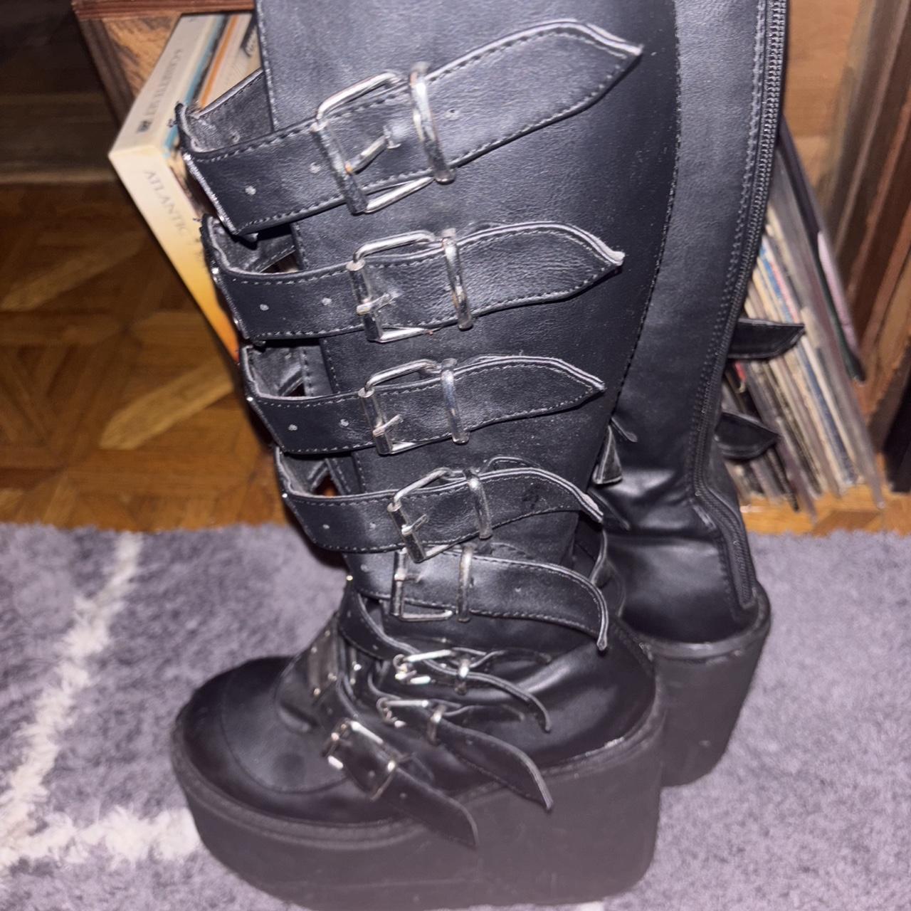 Demonia Women's Knee high Boots - Black - US 10 –… - image 3