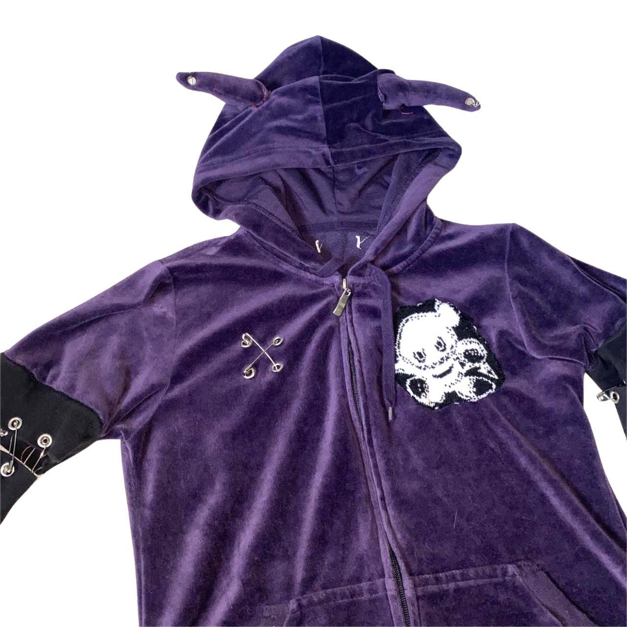 Chaos Women's Purple and Black Coat (2)