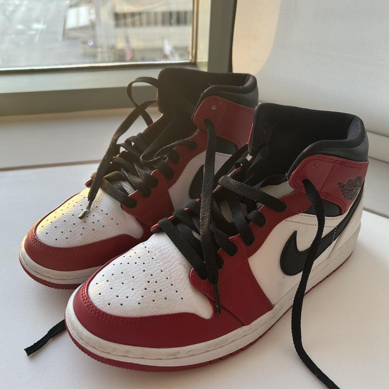 womens red white and black jordans