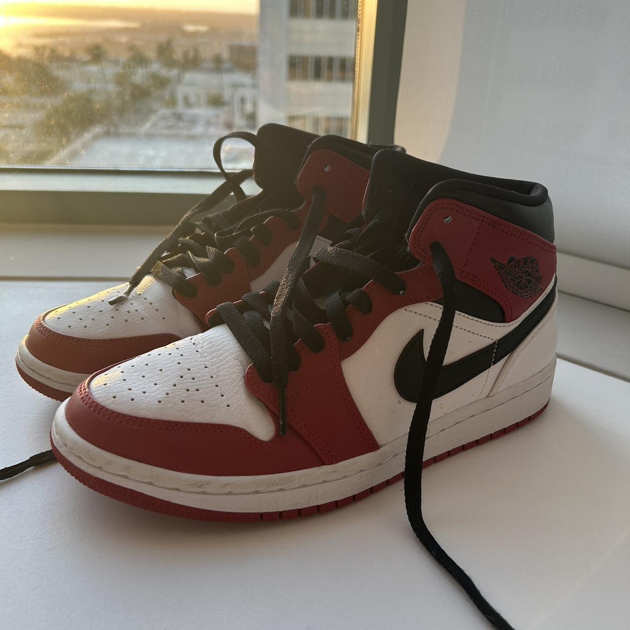 womens red white and black jordans