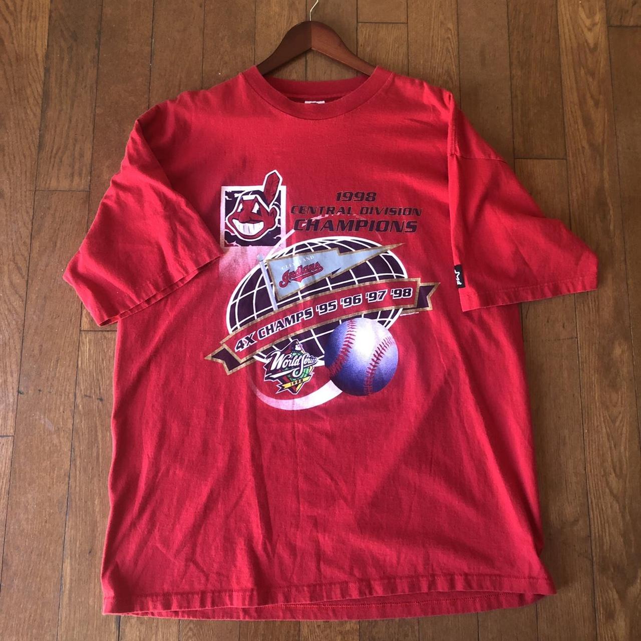 93 Vintage Cleveland Indians AOP T-shirt Size XL – Vipe Vintage