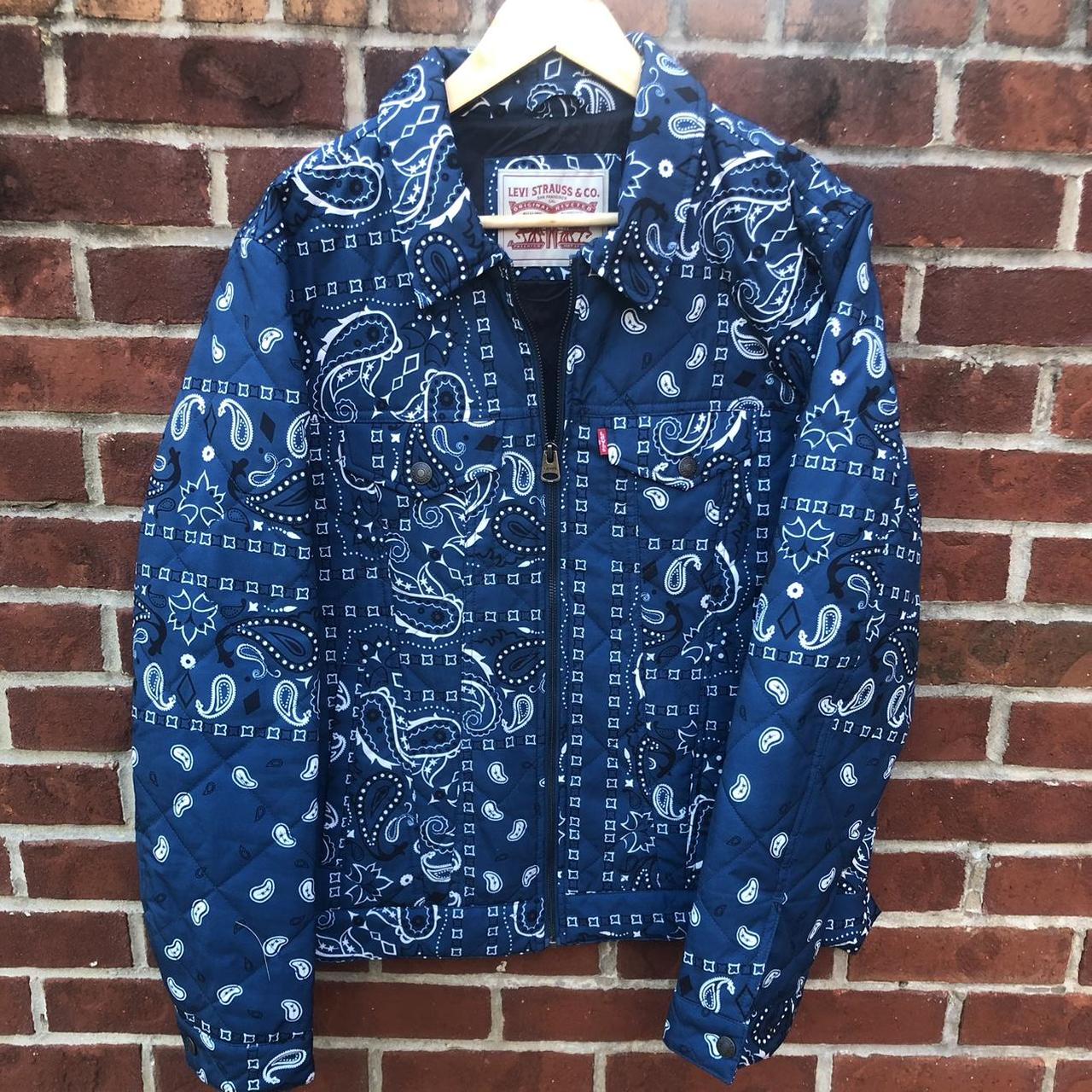 Levi’s Blue Bandana Jacket, Size: M, Good Condition
