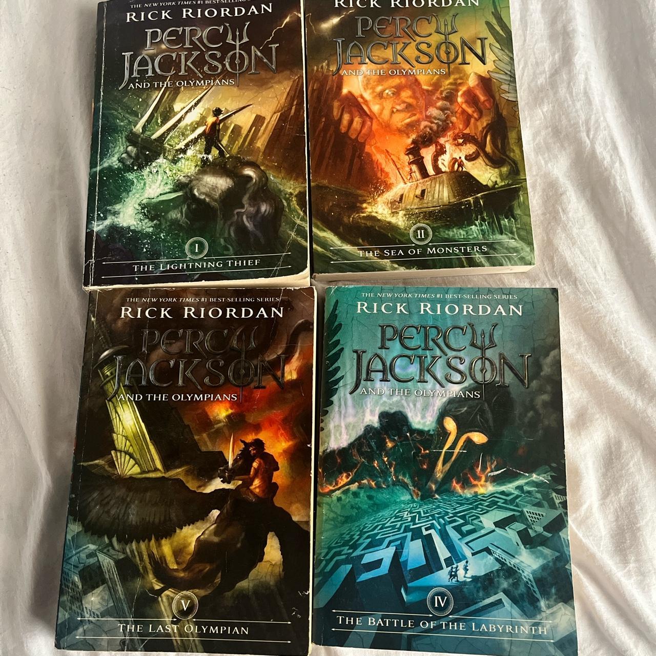 Percy jackson series Books 1-4 Excellent condition... - Depop