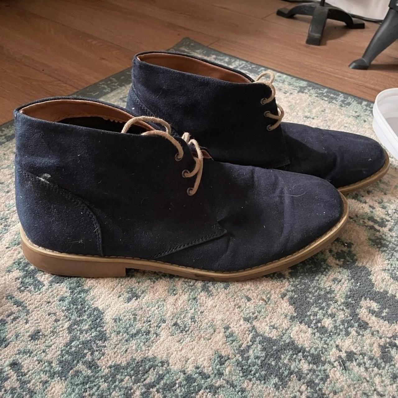 H&M Men's Navy Boots | Depop