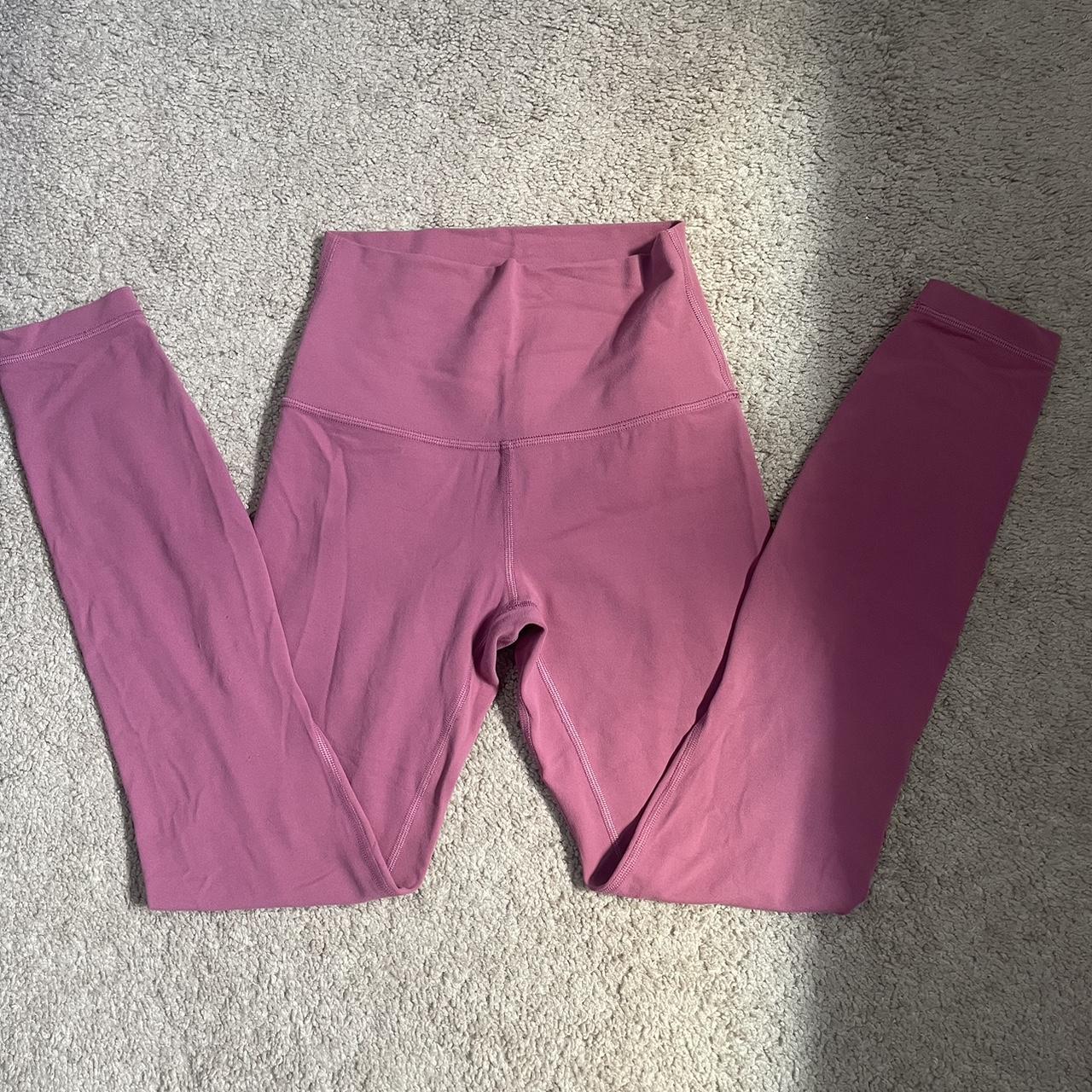 Lululemon align leggings -color: moss rose -good... - Depop