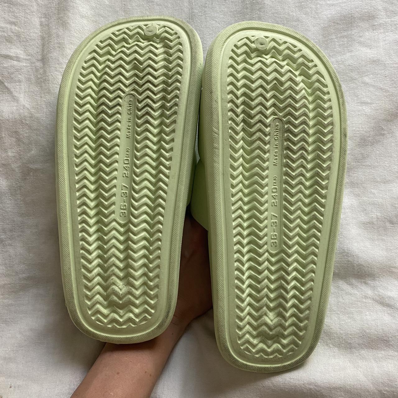 Women's Green Slides Depop